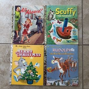 Lot of 4 Vintage Little Golden Books
